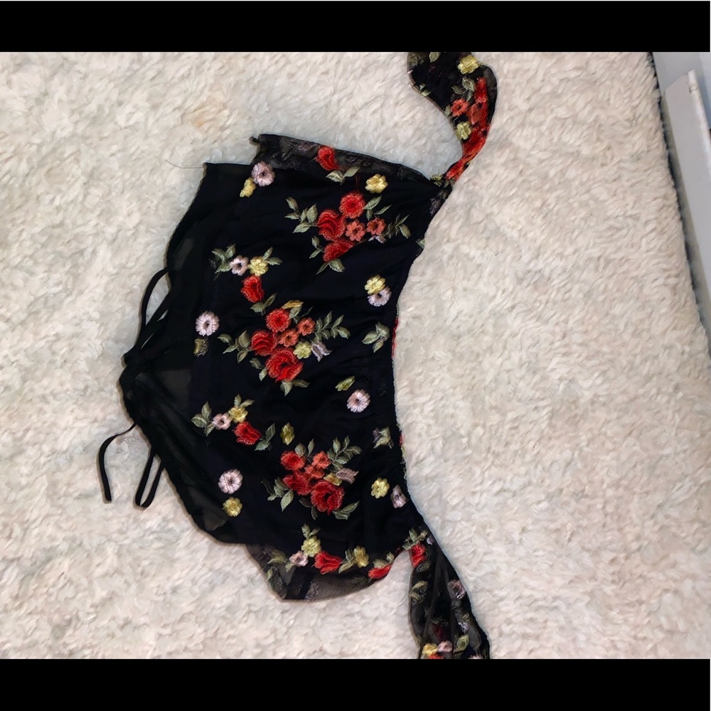 Off the shoulder crop top